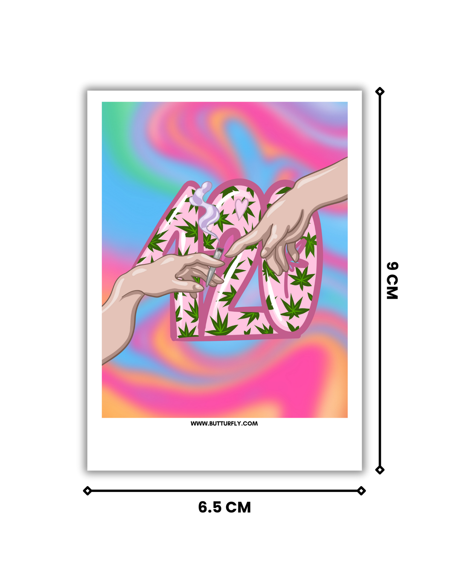 Dude 420 | Trippy Polaroid | Premium Polaroid
