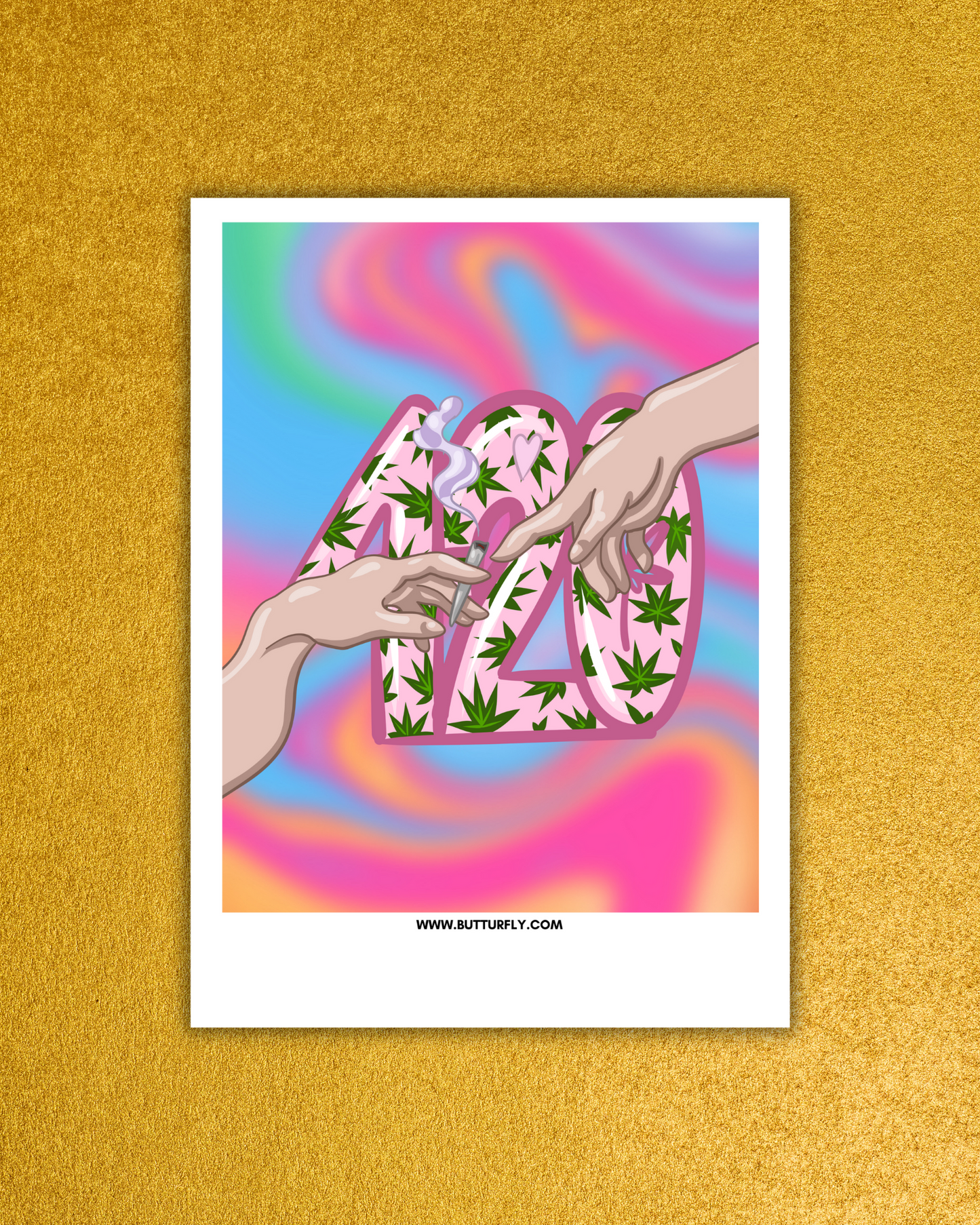 Dude 420 | Trippy Polaroid | Premium Polaroid