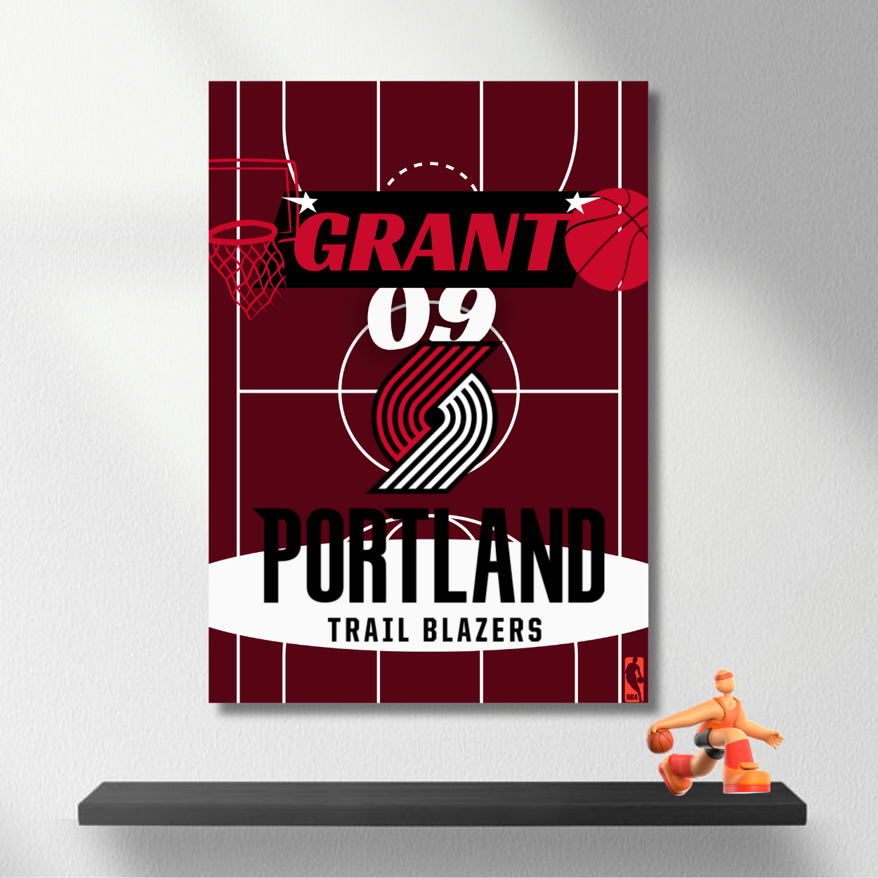 Grant : Portland Trail Blazers | NBA Poster