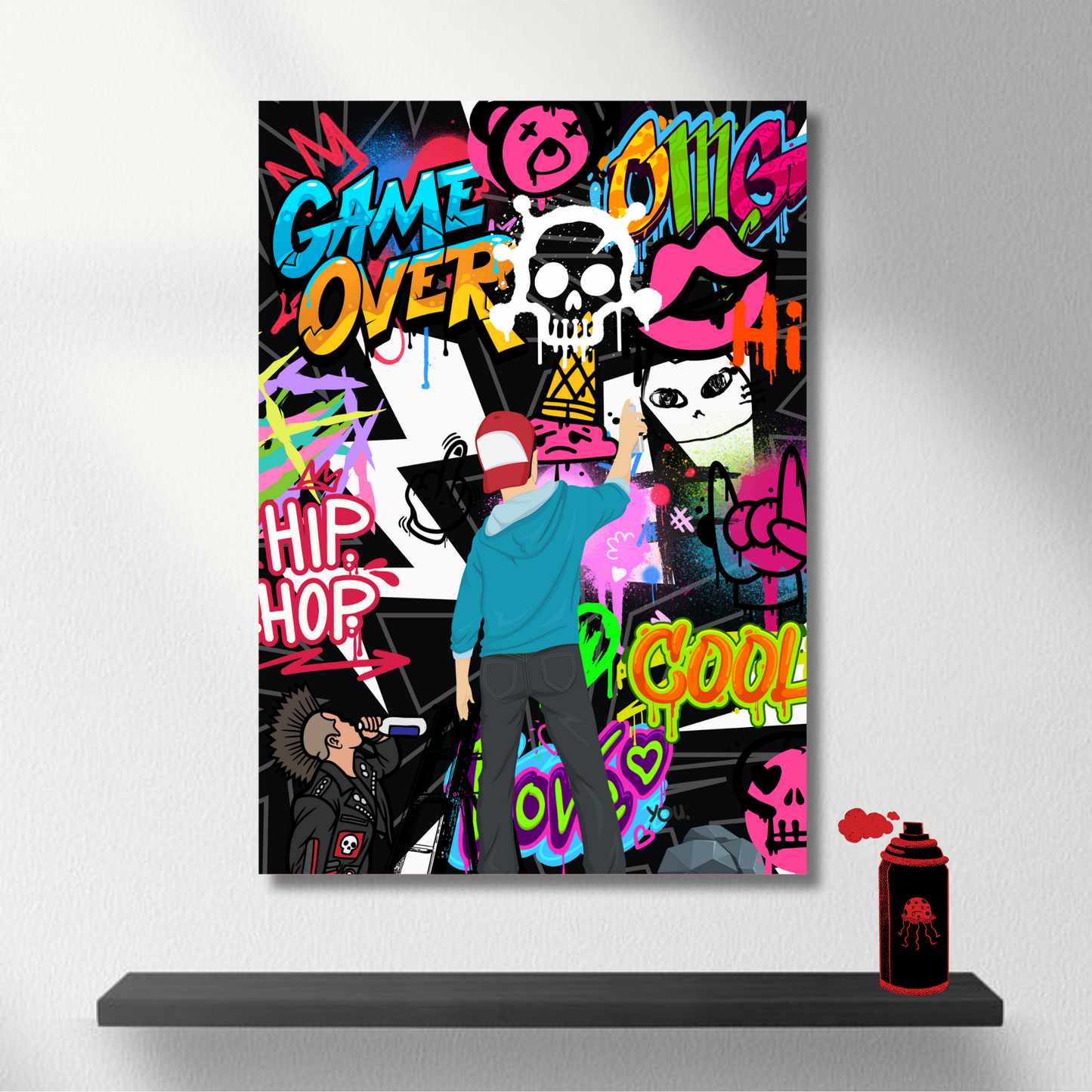 Wall Graffiti Poster