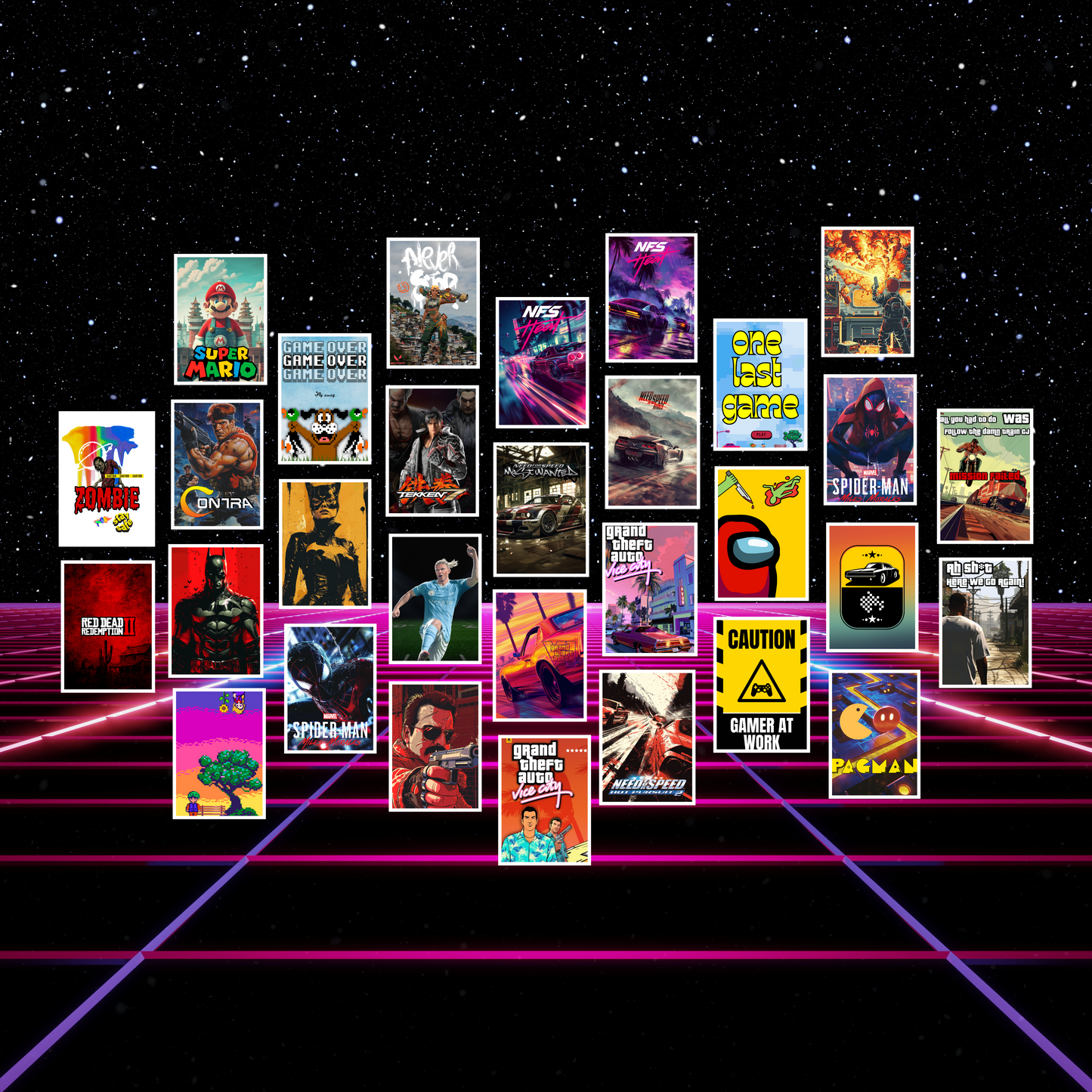 Gaming Bundle | 30 Posters | Premium Quality