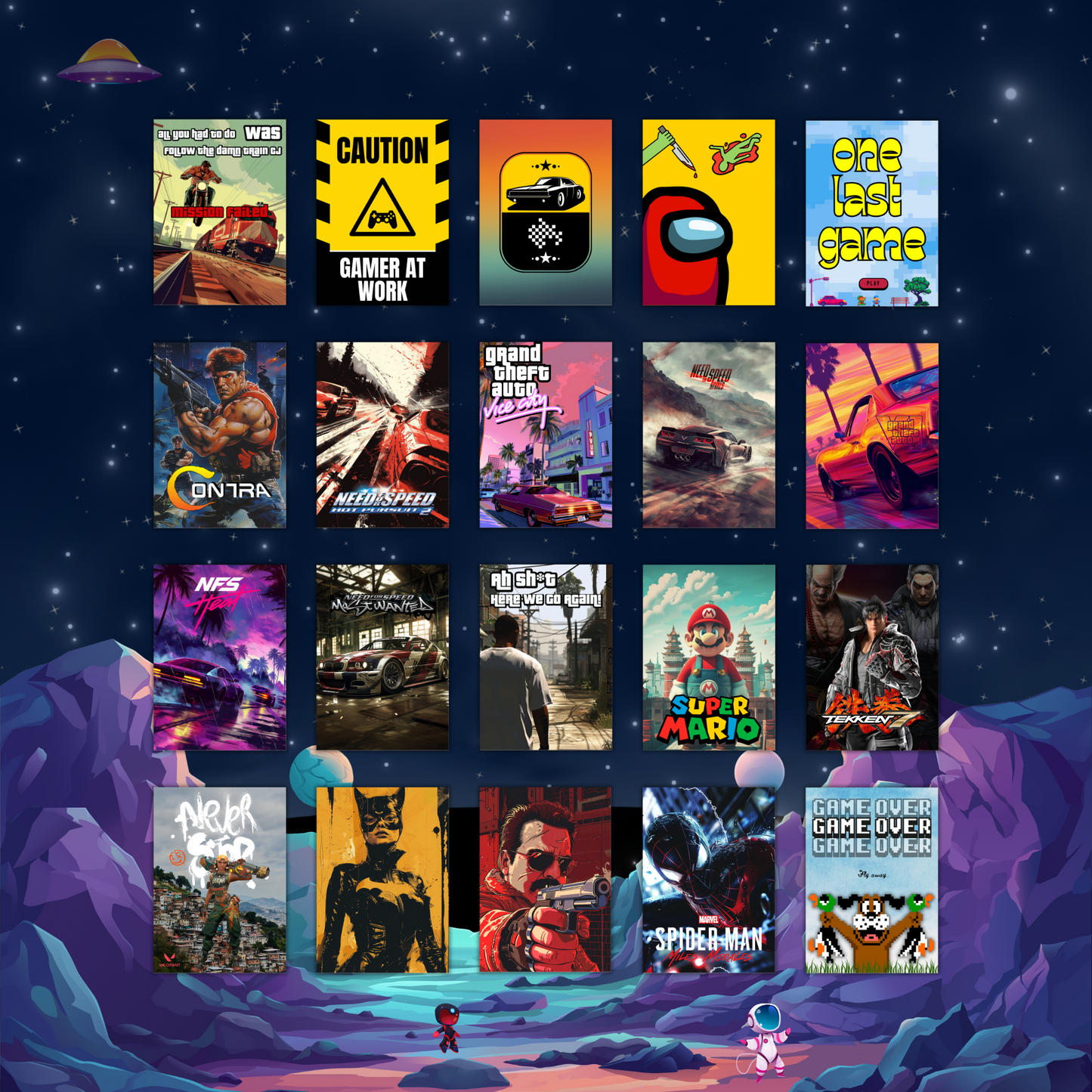 Gaming Bundle | 20 Posters | Premium Quality